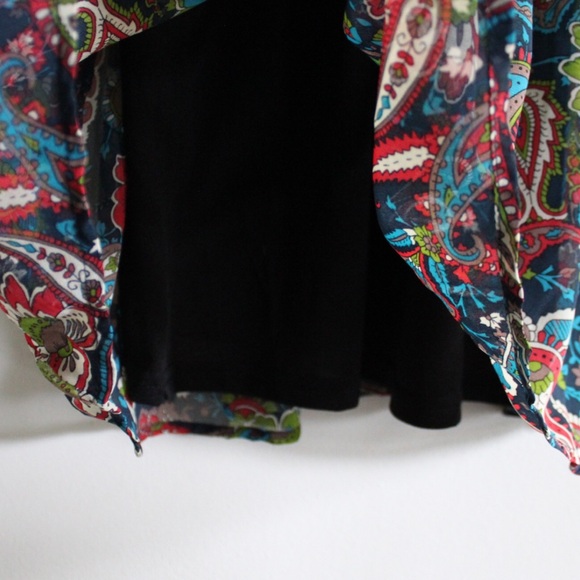 Flying Tomato Boho Paisley Floral Feminine Fit Dress XSMALL Preowned - Picture 8 of 9